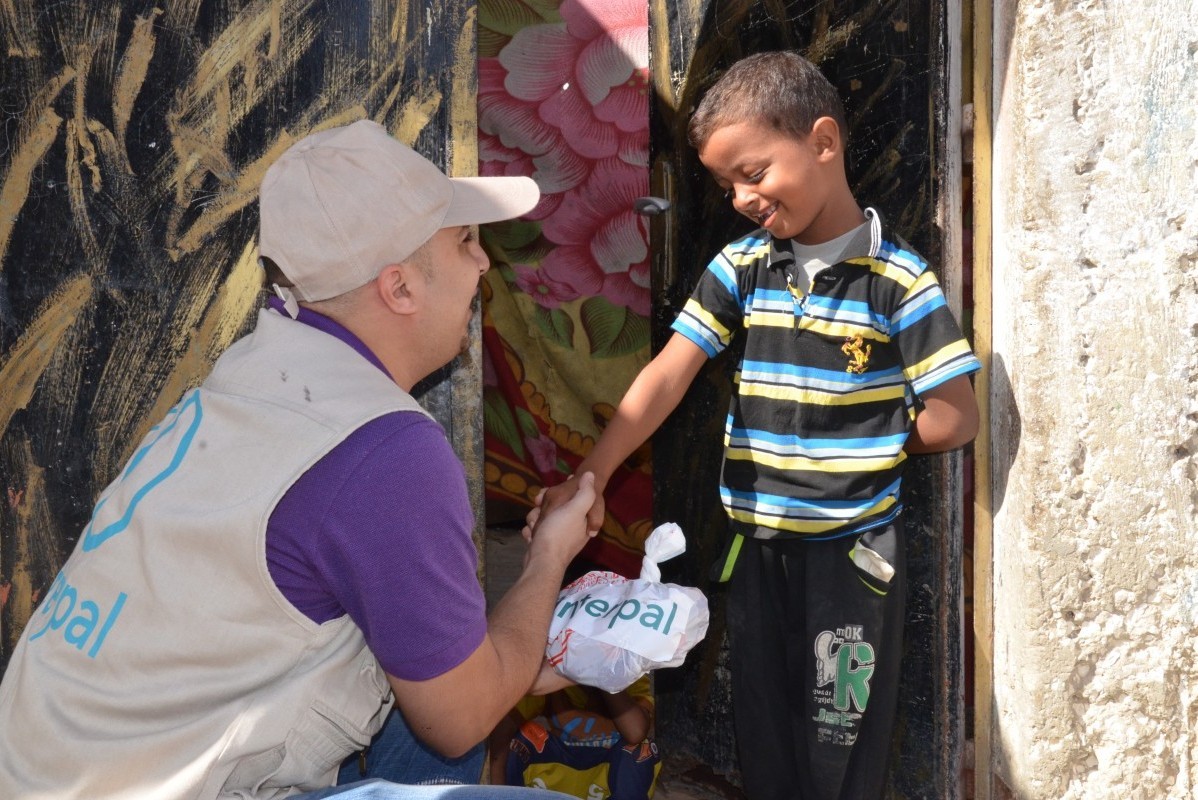 Interpal gives Qurbani meat to Palestinian boy