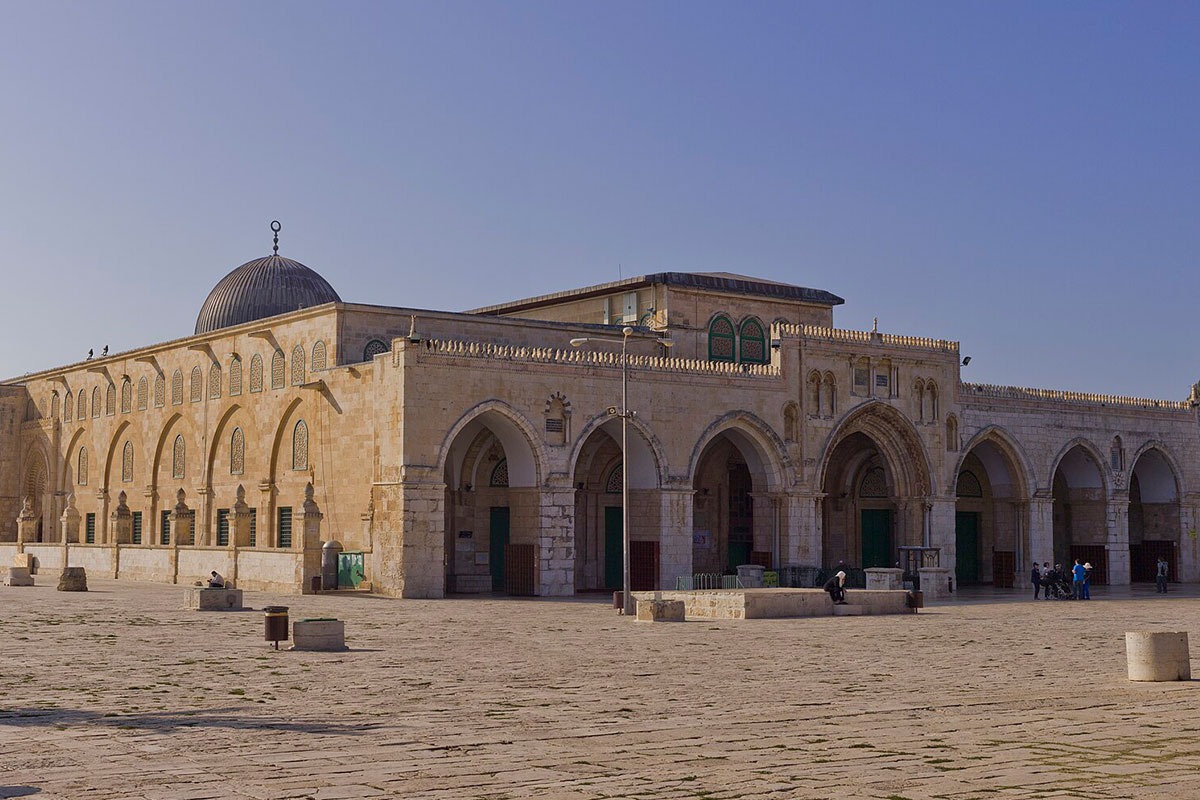 The Qibli Mosque, part of Al-Aqsa Mosque Compound in Jerusalem. This mosque is the site of the first mosque built on the compound during the rule of Caliph Umar. [Andrew Shiva / Wikipedia]